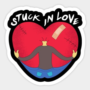 Stuck in love Sticker